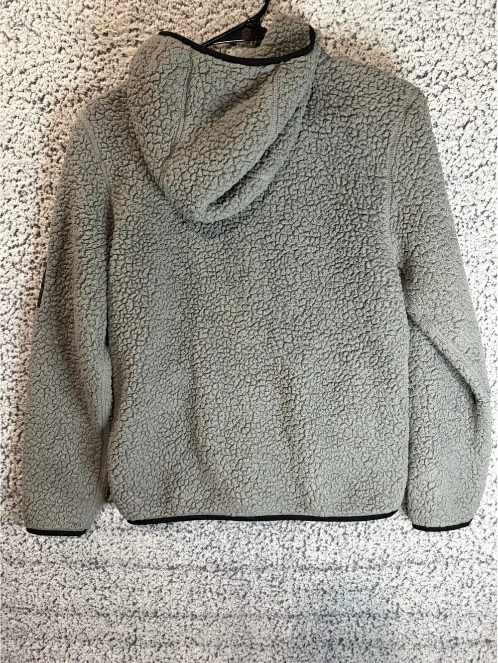 Polo Ralph Lauren Boys Sherpa Fleece Full Zip Hoodie Gray Size L 14-16